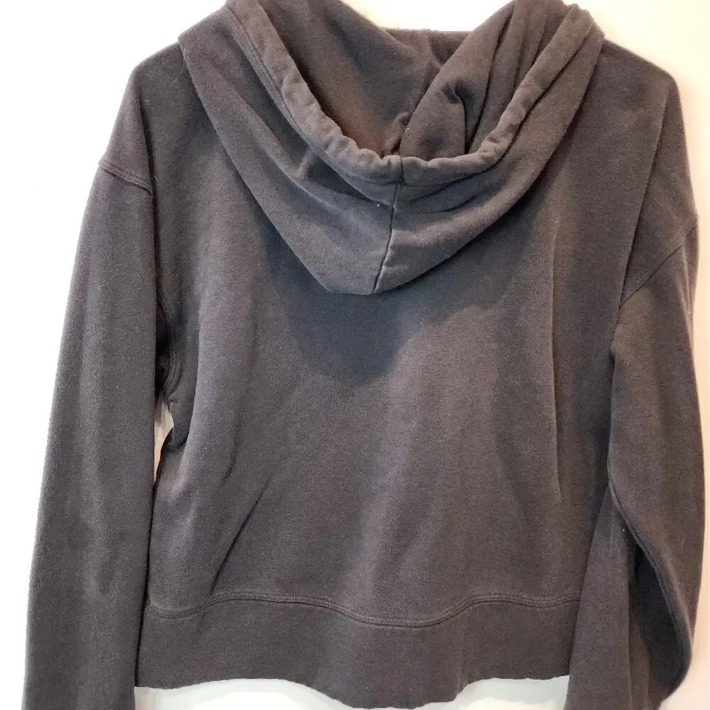 Vintage Tommy Hilfiger Black Hoodie Sweatshirt Pullover Casual Wear Women's Sz L